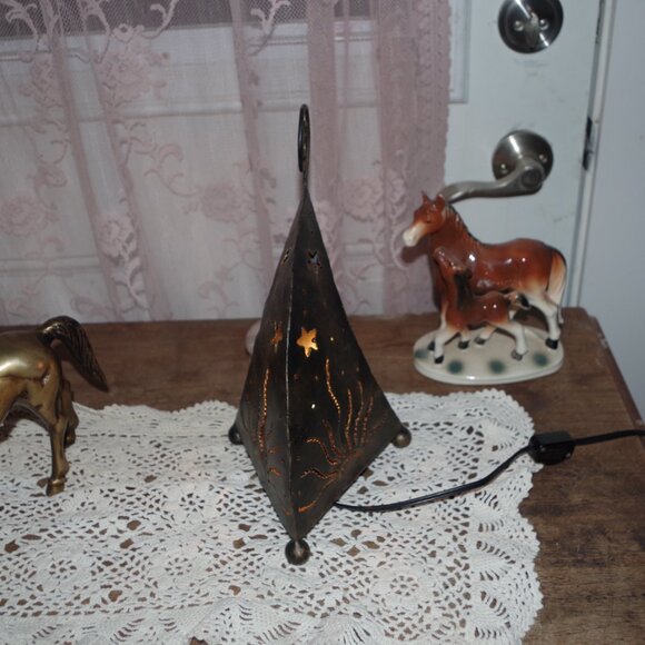 Cool Lamp Made In Indonesia Boho Rustic Lam - Picture 2 of 5